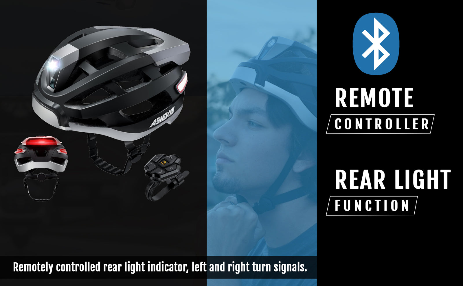 bike helmets with turn signals ASIEVE SMART CYCLING HELMET – Asievie