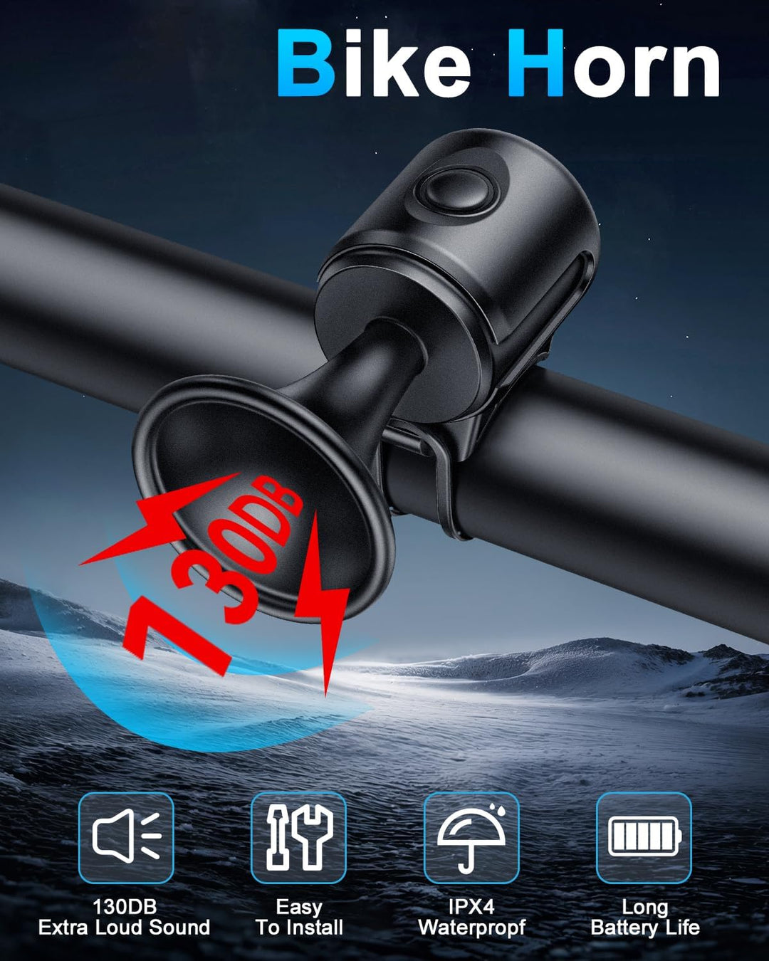 Electric Bike Horn 130db