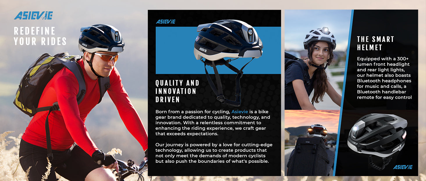 bike helmet innovation ASIEVE SMART CYCLING HELMET – Asievie
