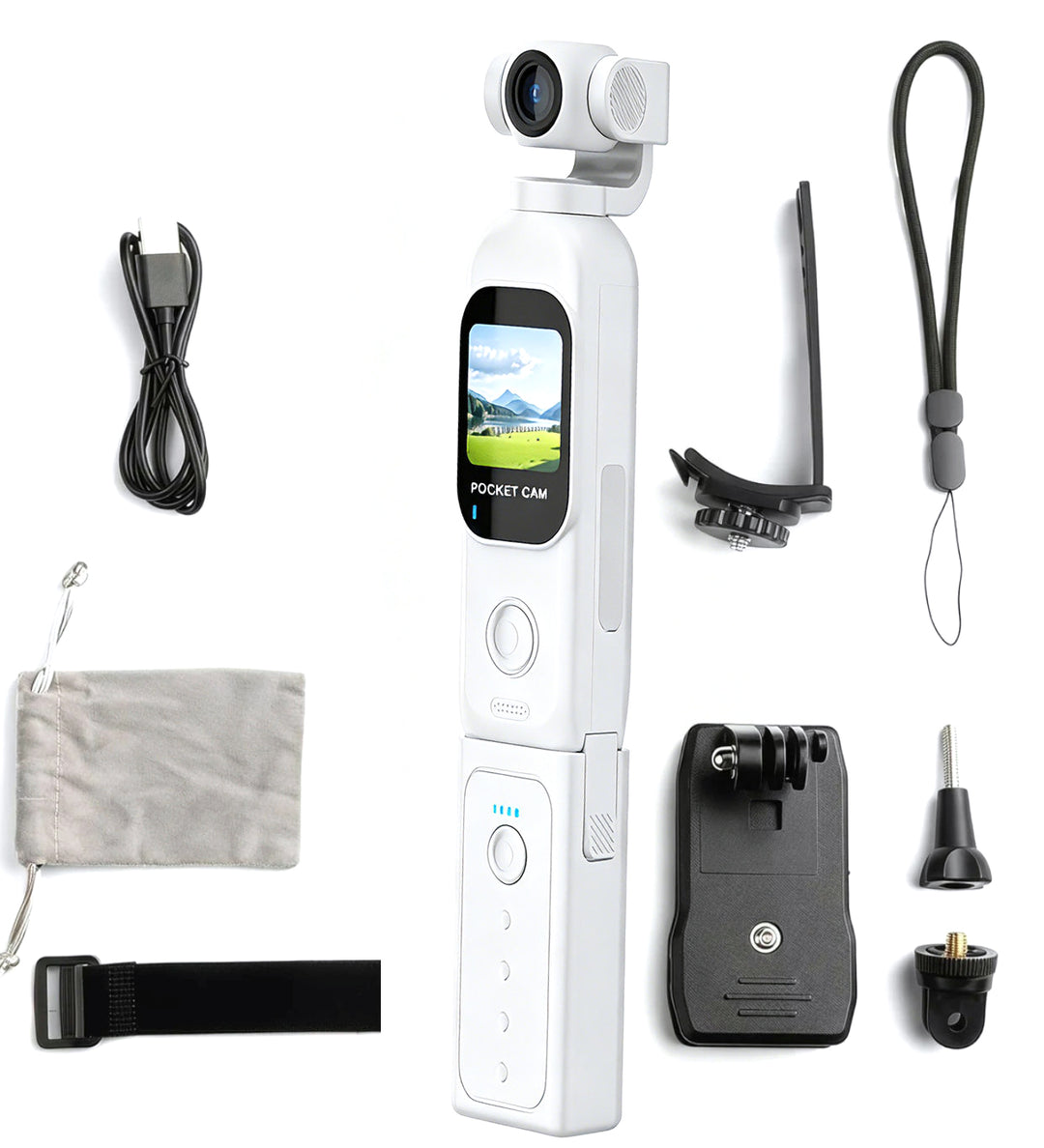 True 4K Pocket Vlog Camera Kits with 128GB TF Cards